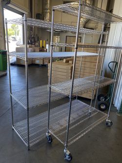 Industrial Grade Chrome Plated Wire Metal Racks Shelves 