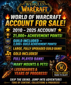 World of Warcraft Account from 2010 -2026 FULL ACCOUNT!