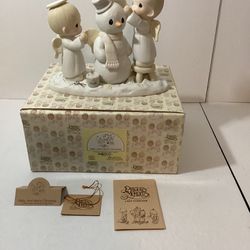 Vintage Precious Moments 1985 “Halo, And Merry Christmas “ 12351