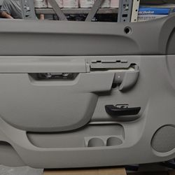 2007-2013 Chevy Silverado GMC SIERRA Grey Black FRONT DOOR PANEL Driver Front