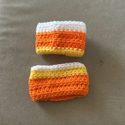 Candy Corn Cup Cozies 