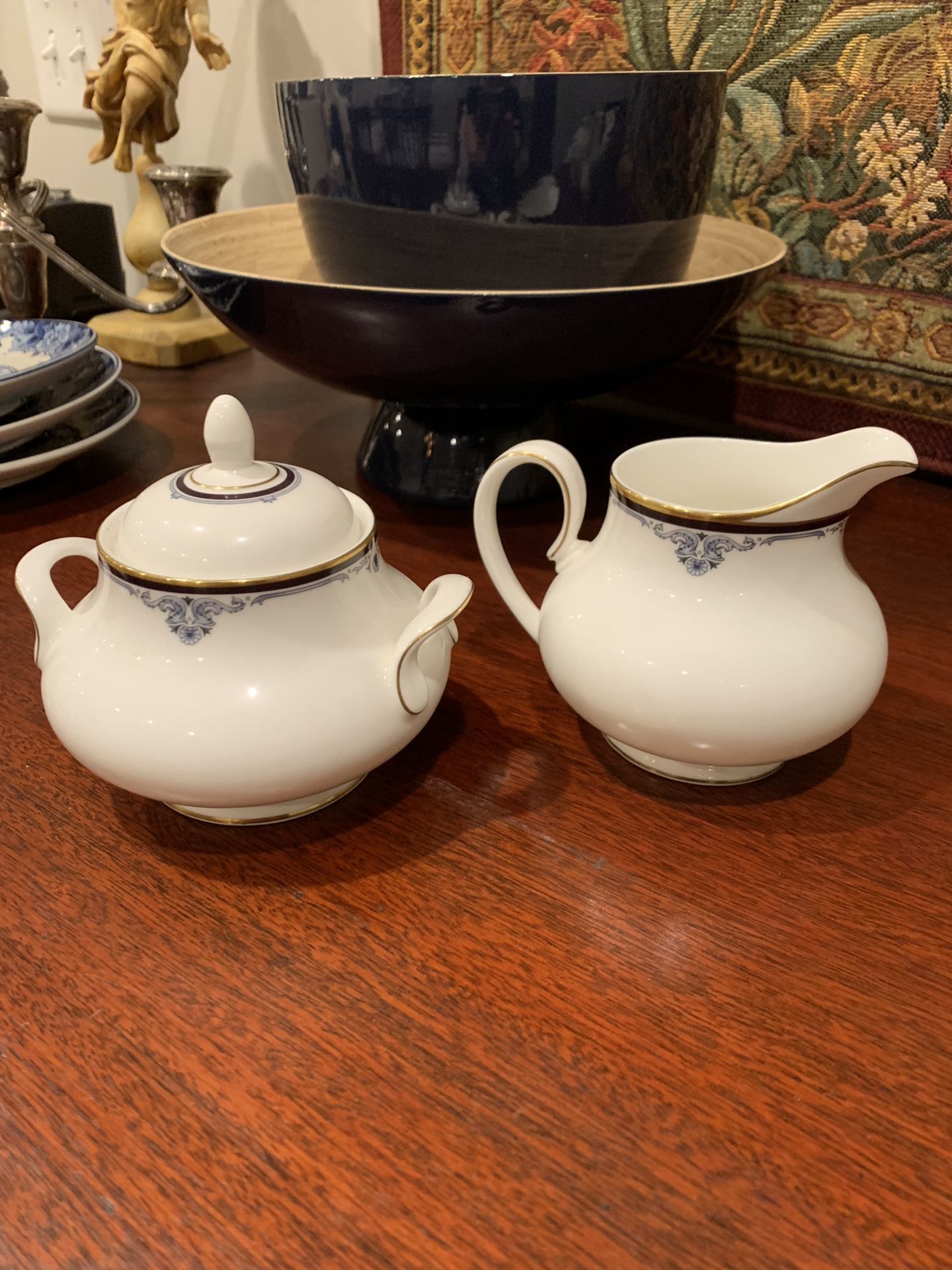 Royal Doulton Princeton creamer and sugar
