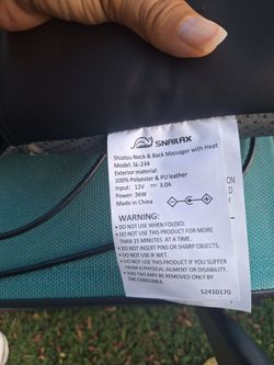 shiatsu neck & back massager with heat