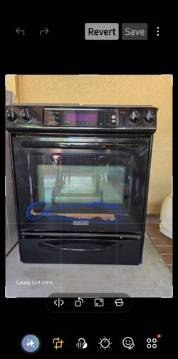 Gas stove kitchen aid, black,  4 burners,