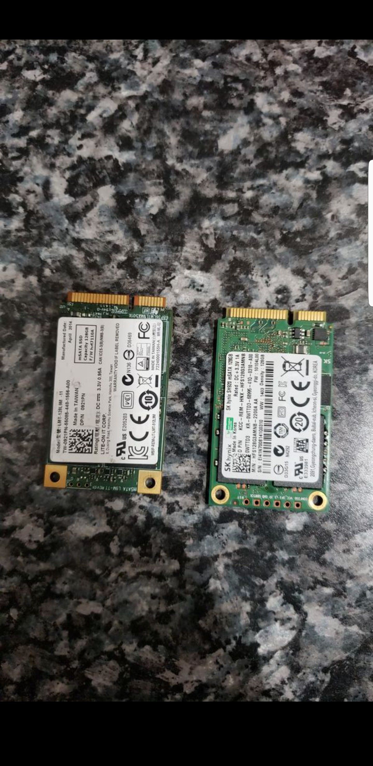 2 SK Hynix Hfs128g3amnb-2200a 128gb mSATA SSD HDD