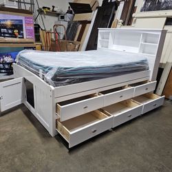 Full Captains Bed And Mattress 