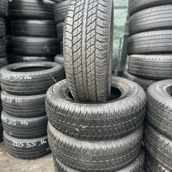 P265/70R17 DUNLOP A SET OF FOUR USED TIRES. ASK ME ANY SIZE OR BRAND