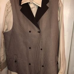 E.J. Samuel Designer Vest & Daniel Ellison Dress Shirt