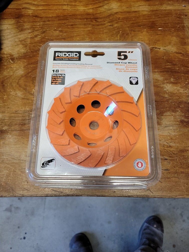 RIDGID 5 Inch Diamond Cup Wheel