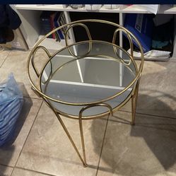 Side Table With  Mirror 