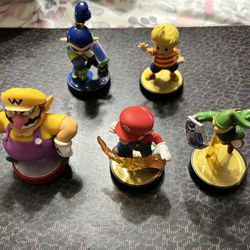 Smash Bros Amiibo Wario Mario Zelda