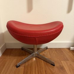 Leather side stool