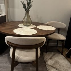 Dining Table With 2 Chairs 