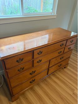 Solid wood dresser
