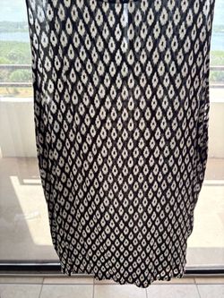 Black and White Ikat Print Dress