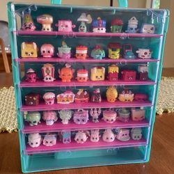 Shopkins Figures, Accessories, and Display Case