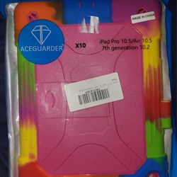 ACEGUARDER iPad case X10 iPad Pro 10.5/Air 10.5 7th generation 10.2 Rainbow Pink

