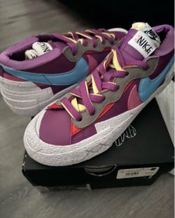 KAWS x Sacai x Nike Blazer Low Purple