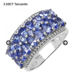 Size 6 TANZANITE RING 