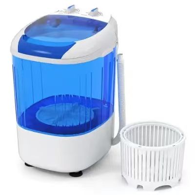 Portable Washing Machine 5.5 lbs Mini Top Load Washer with Removable Spin-Dry Tub - Blue