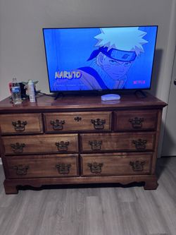 dresser for clothes.