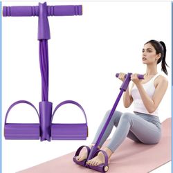 7/4 Multifunctional Pedal Resistance Band, 8-Tube Stretch Band with Handle, Fitness Shaping Yoga Exercise Equipment, Natural Rubber Tension Rope, for 