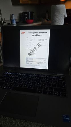 Check Stubs on Dell Laptop