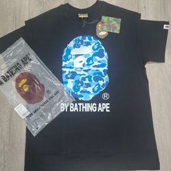 Blue camo Bape Shirt