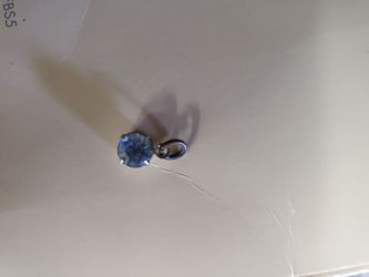 Blue stone pendant