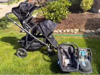 UPPAbaby Vista Double Stroller & Mesa Car Seat Travel System
