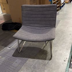 Grey Fabric Lounge Chair By National