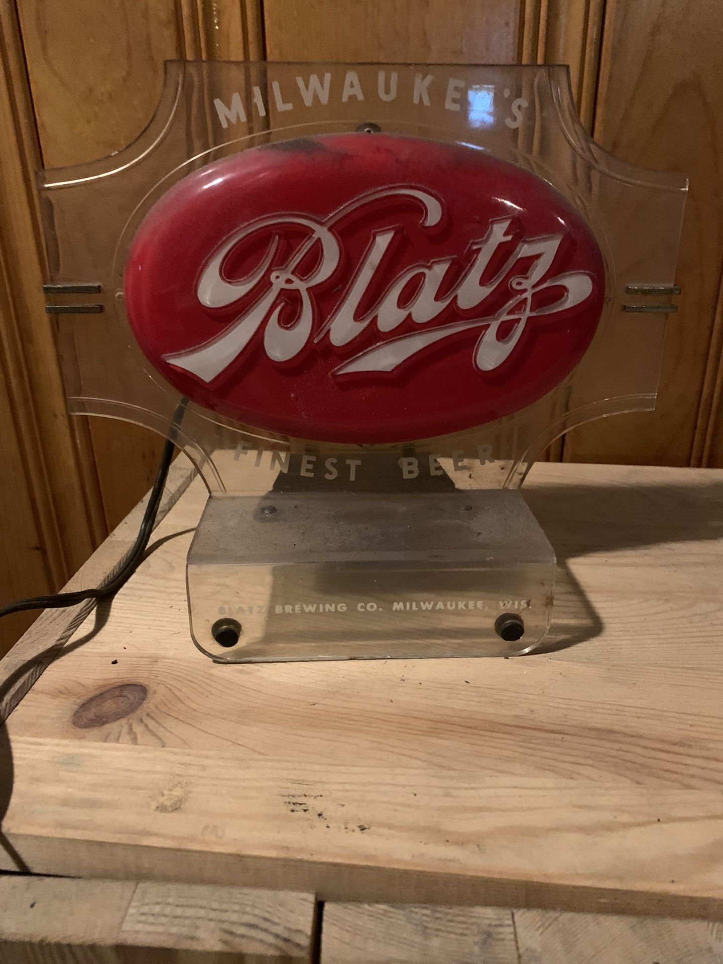 Vintage Blatz Beer Sign