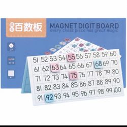 Montessori Magnetic Hundred Board – Math Learning Toy for Preschoolers