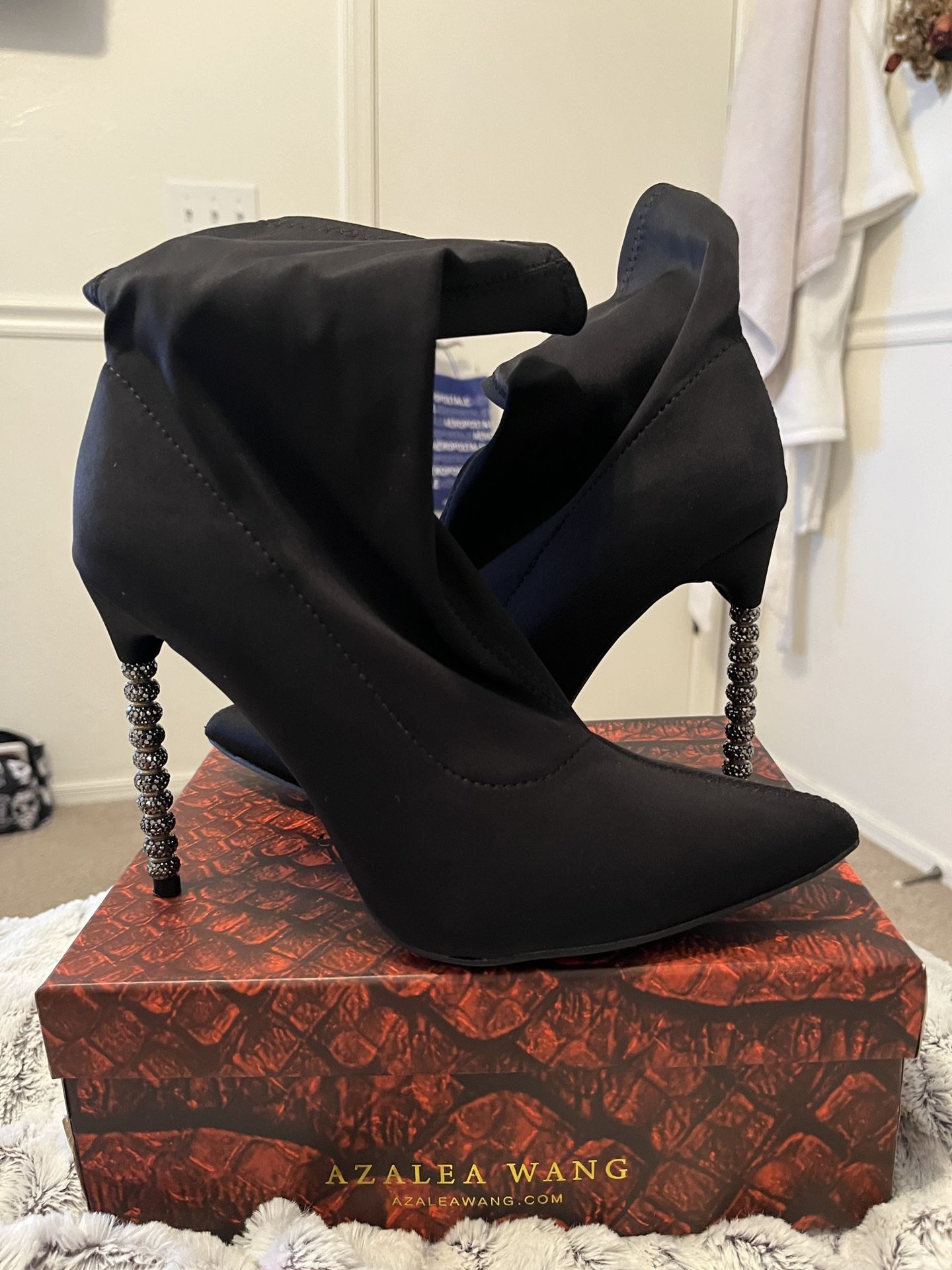 Azalea Wang Black High Heel Boots