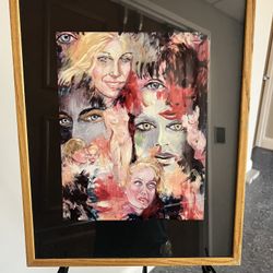 Abstract Framed Wall Art by Loly W17x21”