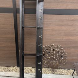 Coat Hooks, Wood Rack Wall-Mounted 6ft