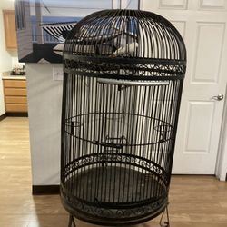 Vintage Bird Cage 5 1/2 Ft Tall