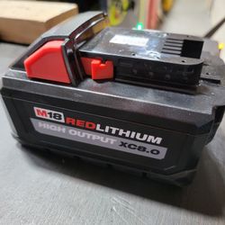 Milwaukee M18 8.0 high output battery