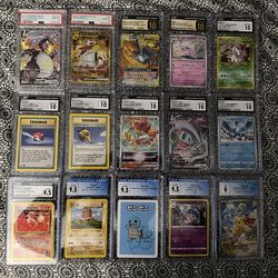 Pokemon graded cards PSA & CGC