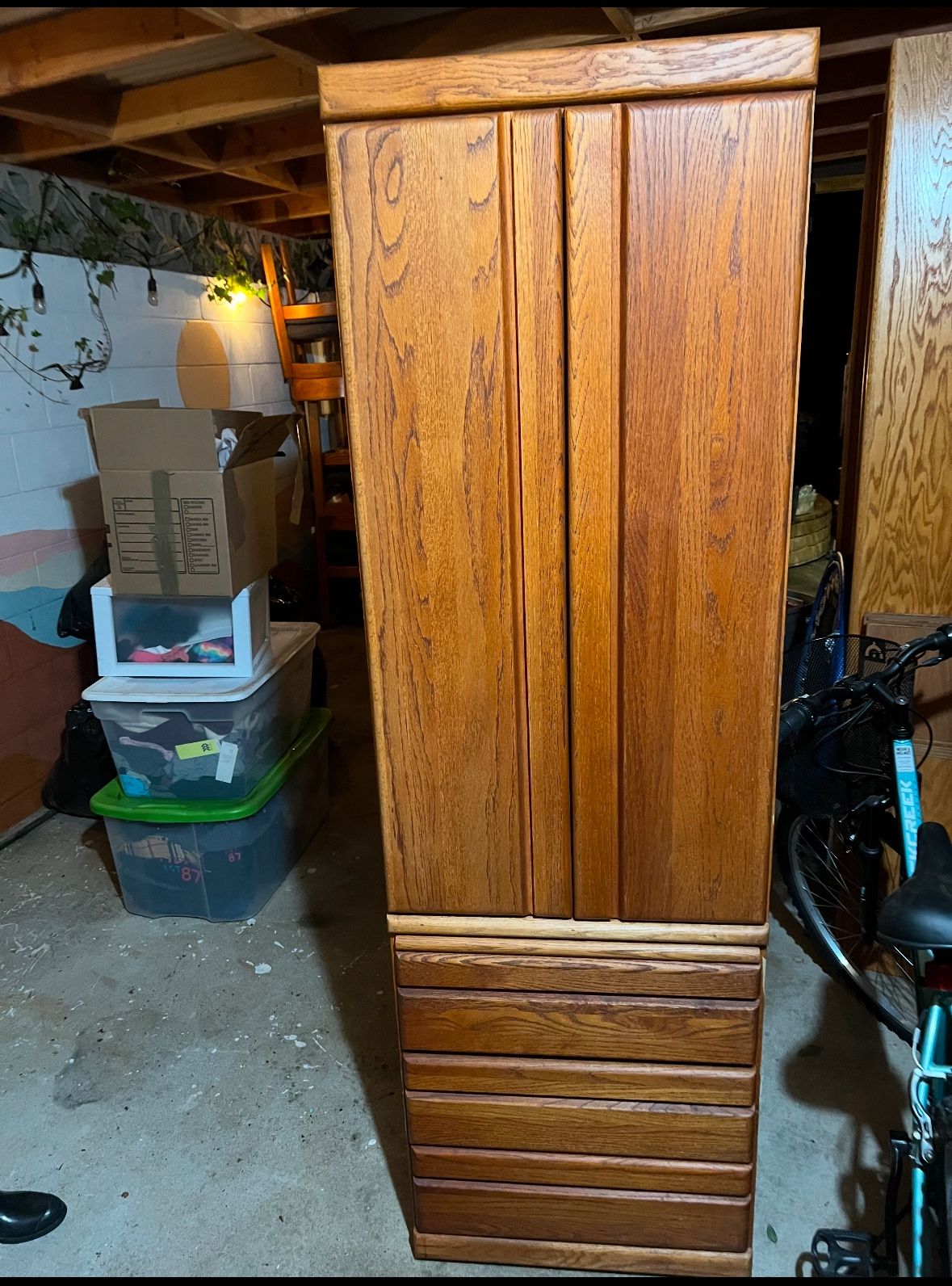 Two MCM Cabinet Drawers & Shelving $80 Each