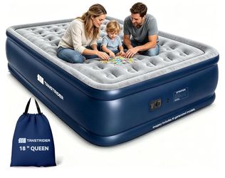 Queen Air Mattress with Built in Pump,18"