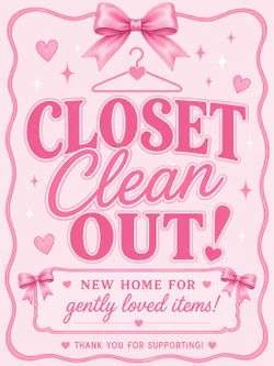 Closet clean out!!