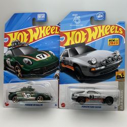 Hot Wheels Porsche 911 Rallye & 928S Safari Cars
