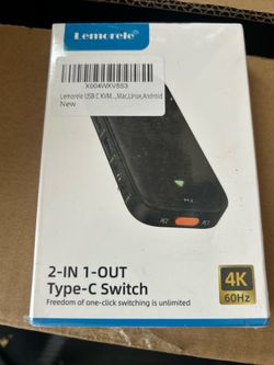 2 in 1 out type c switch