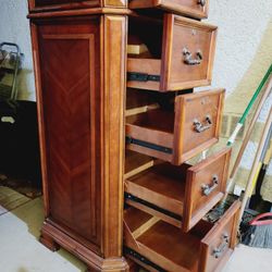 Beautiful Tall Filing Cabinet/Dresser