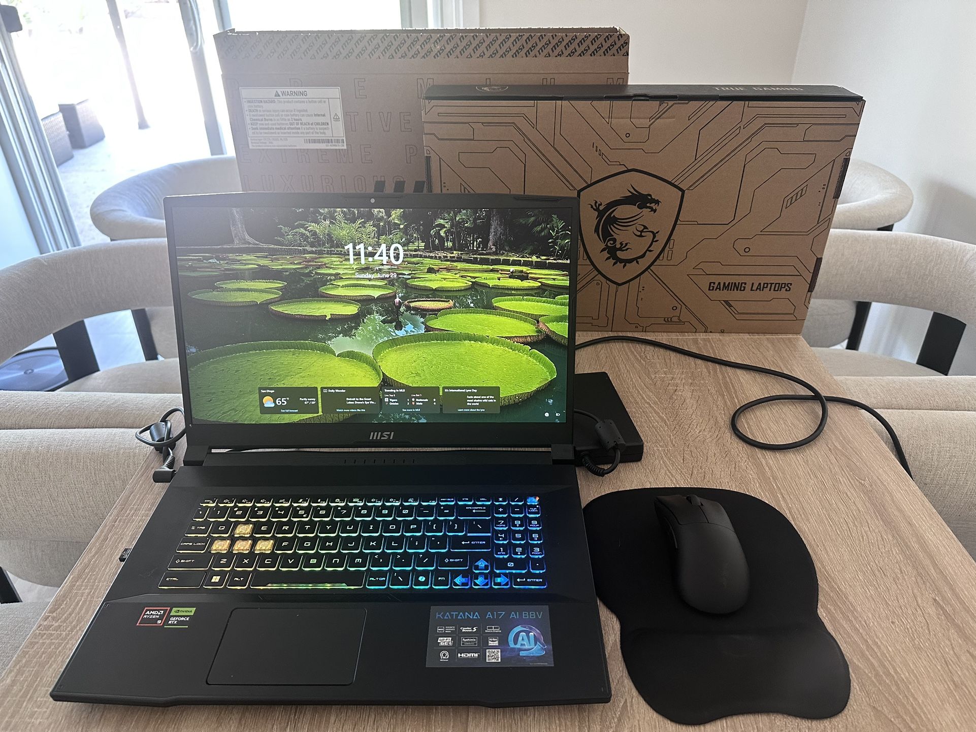 MSI Katana A17 AI B8VF Gaming laptop