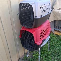 New Pet Kennels Like New, No Rust, 24-in × 15 In High