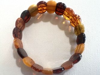 Vintage multicolor Baltic amber stretch bracelet. $250 or best offer.