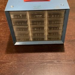 Vintage 15 Drawer Metal Organizer 