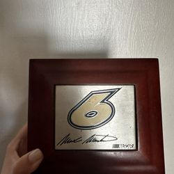 Mark Martin NASCAR Wood Storage Box Licensed